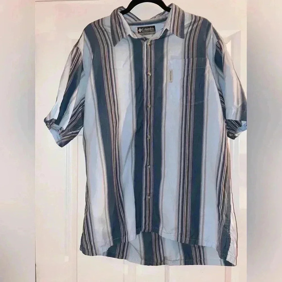 Columbia Men’s XL Striped Button Down Shirt - Picture 1 of 5